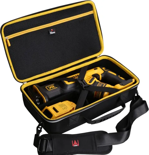 Vista 3 de Mchoi Funda de transporte a prueba de golpes compatible con la sierra recíproca DEWALT 20V MAX XR DCS354B / DCS367B, solo funda