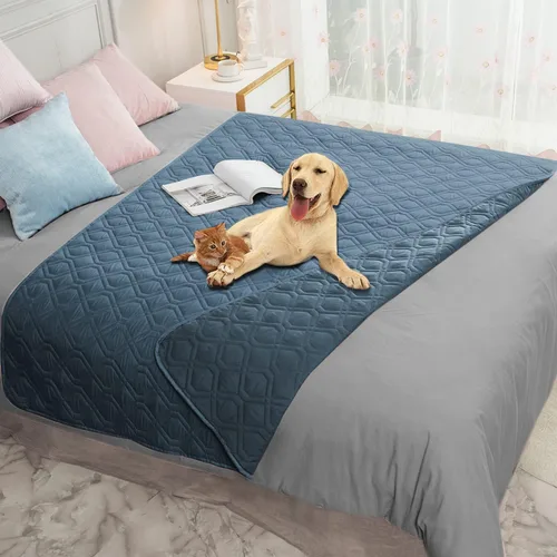Vista 84 de Ameritex Manta Impermeable Reversible Cubierta para Cama de Perro Manta para Mascotas para Muebles Cama Sofá Sillón
