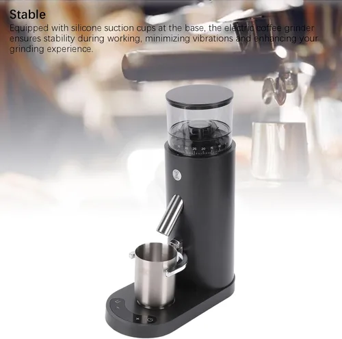 Vista 4 de Yoidesu Molinillo de café eléctrico, eléctrico, portátil, pequeño, silencioso y ajustable, 20 ajustes de molienda para expreso, moka, verter, prensa