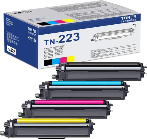 Vista 8 de TN-223BK TN223BK Cartucho de tóner de repuesto para Brother TN-223 TN223 TN223 Black Toner MFC-L3770CDW MFC-L3710CW - Rendimiento de páginas