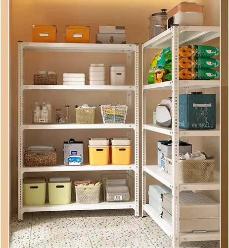 Vista 5 de Shelves Heavy Duty Garage Storage Shelving Heavy Duty Storage Shelves Hold 5000LBS 4-Tier Adjustable Metal Shelving Unit Basement Storage Rack