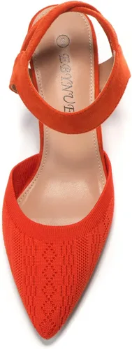 Vista 8 de EBYNUE Zapatos de tacón bajo para mujer, tacón bajo de 2.5 pulgadas, puntiagudo, con puntera cerrada, tacón de gatito, para fiesta, boda, zapatos