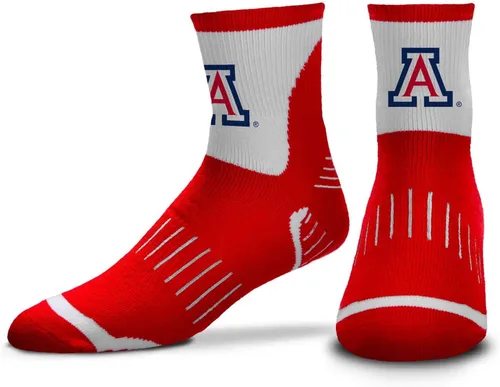 Vista 9 de For Bare Feet Adult NCAA Surge Quarter Length Crew Socks - All Weather Performance - Men & Women - Enhance Your Team Footwear