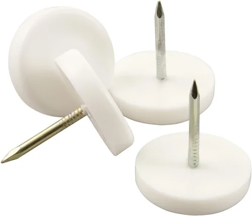 Vista 2 de Waxman Consumer Group 4603095N - Deslizadores para muebles (7/8 pulgadas), color blanco, 4