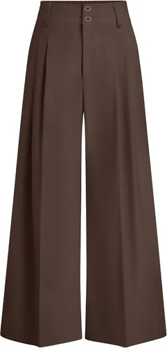 Vista 27 de PRETTYGARDEN Pantalones de vestir de pierna ancha de cintura alta para Beige