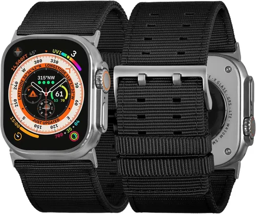Vista 11 de Tefeca Correa Dual Series Compatible con Apple Watch Ultra 2/Ultra 49mm, Series 10 46mm, Series 9/8/7 45mm, SE2/SE/6/5/4 44mm