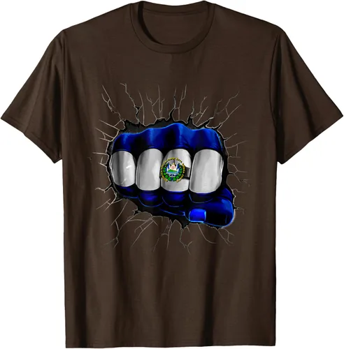 Vista 4 de Camiseta Salvadoreña Bandera de El Salvador