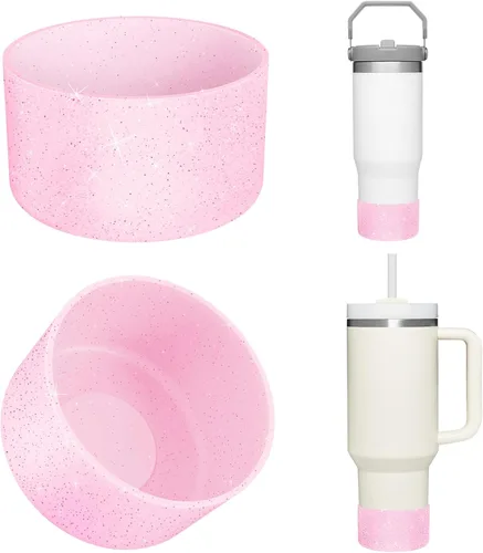 Vista 29 de Airboat Actualización 2 Piezas Protector de Silicona Boot Bumper para Stanley Quencher Adventure 40oz 30oz IceFlow 20oz 30oz Vaso Térmico, Funda