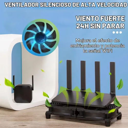 Vista 6 de VTRETU - Ventilador de refrigeración con interfaz USB silenciosa, utilizado para rack de enrutador, bricolaje, audio y video, gabinete de red