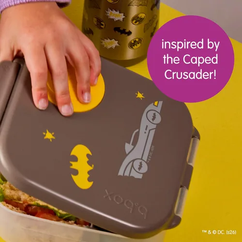 Vista 8 de b.box Mini lonchera de Batman, recipientes para aperitivos para niños, reutilizable, pequeña caja Bento para el almuerzo, contenedor de aperitivos