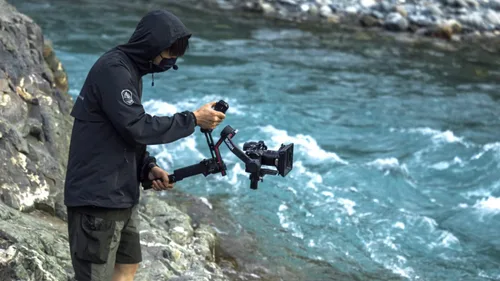 Vista 7 de Tilta Mango de control de funcionamiento trasero ligero compatible con DJI RS2, RS3 Pro, RS4, RS5 Control de modo Maletín