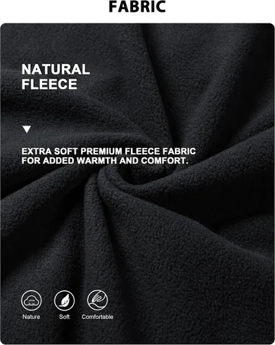 Vista 3 de Leidowei Camisa de forro polar pesado de manga larga suave y cálida para hombre
