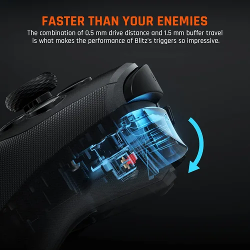 Vista 4 de Wired Pc Gaming Controller,BIGBIG WON Nintendo Switch pro Controller for tears of the kingdom Game,6-Axis Gyro,one key Wake-up,Macro,Turbo, Dual