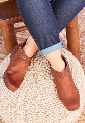 Vista 3 de Comfortview Botines The Farren de ancho ancho ancho para mujer, Multi colorido
