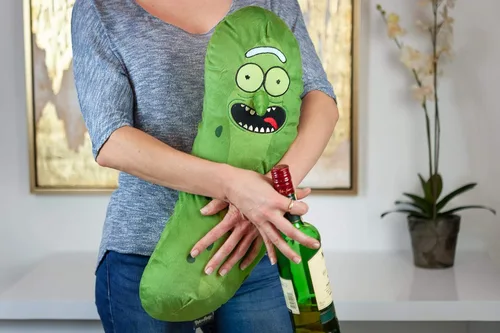 Vista 6 de Pickle Rick - Almohada de peluche de 20 pulgadas, coleccionable, científico de peluche, regalo para fanáticos de Rick y Morty