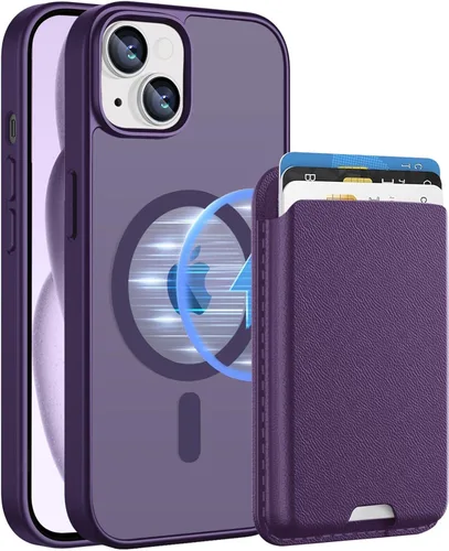 Vista 66 de Funda magnética para iPhone 12 Pro Max, cartera magnética desmontable con soporte para tarjetas, [compatible con MagSafe] grado militar, a prueba