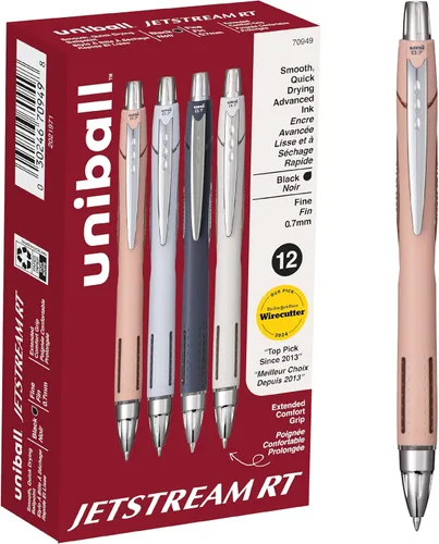 Vista 12 de Uniball 70879 Uni-Ball Jetstream Punta Fina 0.7 Mm Paquete de 3, Surtido
