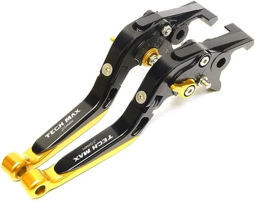Vista 6 de QQLADY Z Handle Clutch Brake Lever for Yamaha XMAX300 125TechMax X-MAX 300 125 2020-2022 X (Color : Black Glod)