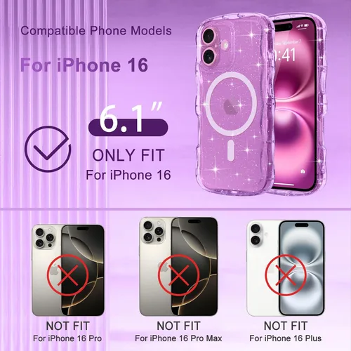 Vista 197 de Pepmune Funda magnética para iPhone 17 Pro Max, color rosa