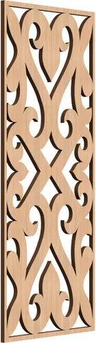 Vista 80 de Keene Paneles de pared decorativos de madera con calado, 9 3/8 pulgadas de ancho x 24 3/8 pulgadas de alto x 1/4 de alto, abedul Birch