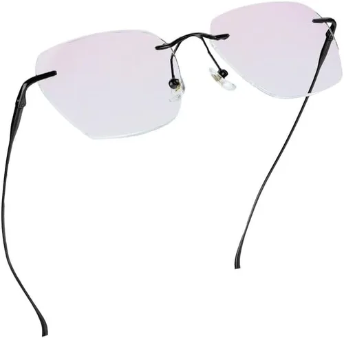 Vista 30 de LifeArt Pure Titanium Frame Glasses/Blue Light Blocking Reading Glasses, Reduce Eyestrain, Stylish for Men and Women