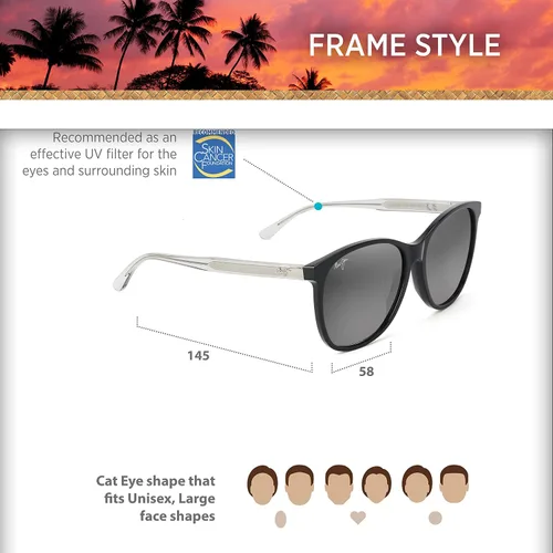Vista 6 de Maui Jim Gafas de sol polarizadas Isola para mujer