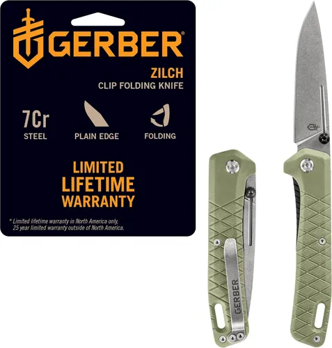 Vista 12 de Gerber Gear Zilch - Cuchillo plegable de hoja de borde liso de 3.1 pulgadas, equipo y equipo EDC, color marrón coyote