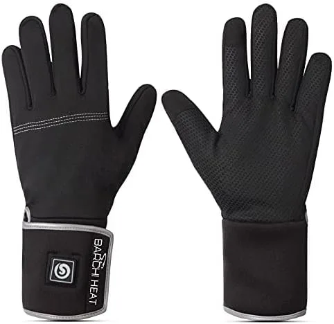 Vista 6 de Guantes calefactables con batería eléctrica recargable, guantes térmicos transpirables para hombres y mujeres, guantes delgados con calefacción