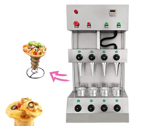 Vista 11 de TZ Máquina de cono de pizza - Máquina de 4 conos con horno, 110V/60Hz