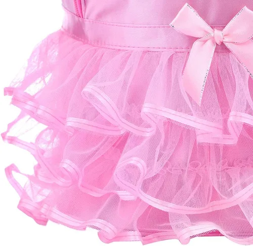 Vista 7 de ORIDOOR Mochila de ballet con encaje rosa para bailarina, Zapatos rosas B2, talla única
