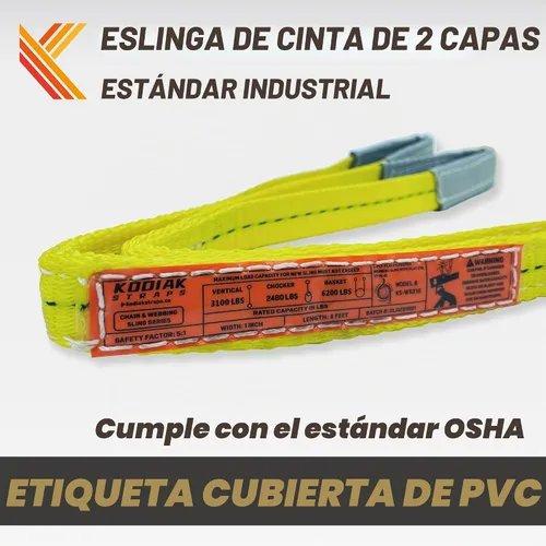 Vista 3 de Correas de elevación de 2 capas 1" x 4 pies de eslinga trenzada para protección de árboles 1 paquete de correa de tela resistente para aparejo