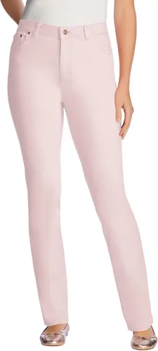 Vista 13 de Woman Within Jeans elásticos de pierna recta de 5 bolsillos Banana