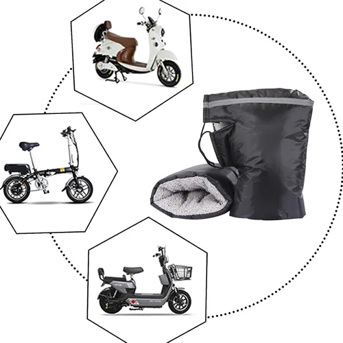 Vista 4 de XGOPTS Guantes universales para manillar de motocicleta, guantes de agarre para ATV, motonieve/scooter, guantes de agarre para invierno, guantes