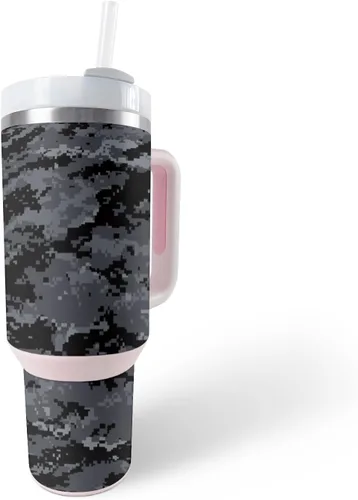 Vista 4 de MightySkins Skin - Vaso de vinilo compatible con Stanley The Quencher H2.0 FlowState de 40 onzas, Crazy Tikis, protectora, duradera y única, fácil