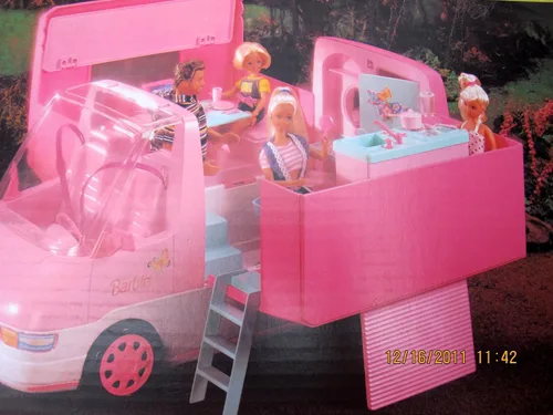 Vista 3 de Barbie MOTORHOME "Magical" MOTOR VIAJE CASA Van w Luces y Sonidos (1996)