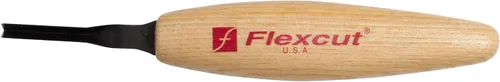 Vista 11 de Flexcut Herramienta de tallado de madera Micro V-Tool 45 grados 0.059 in Cuchilla de corte de acero de alto carbono 1095 afilada para trabajos