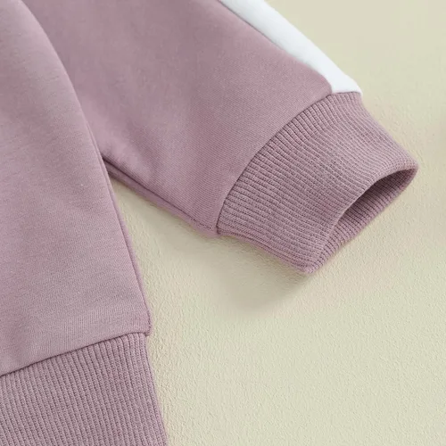 Vista 5 de Fernvia Ropa para bebé niña de 3, 6, 9, 12, 18 y 24 meses, conjuntos de sudadera de manga larga + pantalones