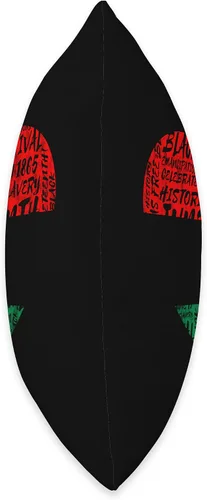 Vista 2 de Pan African Pride Black History Pan African UNIA Flag Juneteenth Heart Black History - Almohada de 16 x 16 pulgadas, multicolor