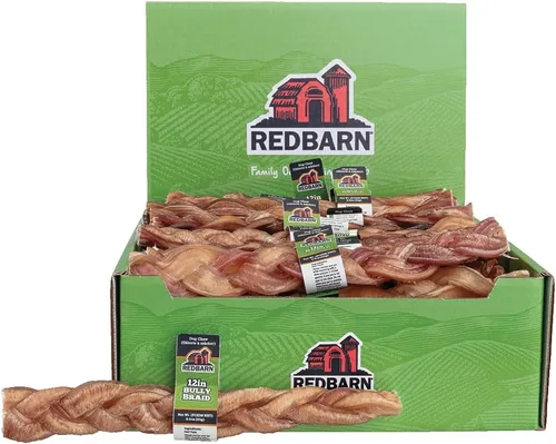Vista 19 de Redbarn Palos de Bully Trenzados de 5 pulgadas Golosinas para Perros, masticable de 5 pulgadas, caja de 30