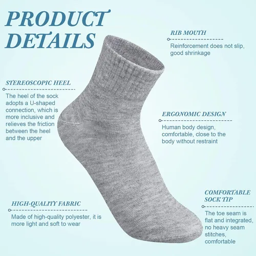 Vista 4 de Tarpop 48 pares de calcetines que absorben la humedad para hombre, calcetines de tobillo de corte bajo para hombre, calcetines atléticos para hombre