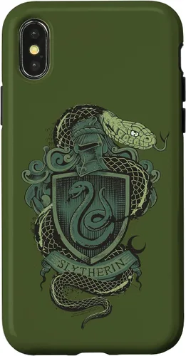 Vista 5 de Funda con escudo de serpiente Slytherin para iPhone 16 Harry Potter
