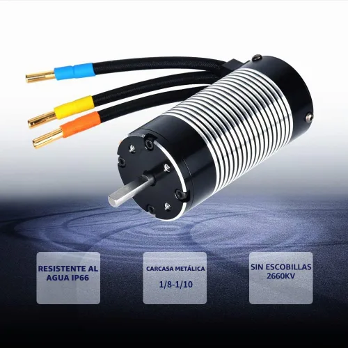 Vista 4 de 1/10 Off-Road Tarjeta corta Pies grandes con accesorios modificados Violento Interstellar 3660 Motor sin escobillas 4 Motor de par extremadamente