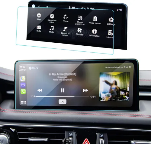 Vista 61 de Protector de pantalla de coche para Ford Edge 2024 2025 2023 2022 2021 (SE/SEL/ST-Line/Titanio/ST) Accesorios Protector de pantalla de vidrio
