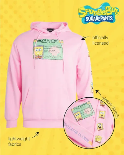 Vista 2 de Nickelodeon Sudaderas con capucha para hombre, con estampado de Bob Esponja y Patrick, unisex, de vellón, sudaderas casuales para hombres y mujeres