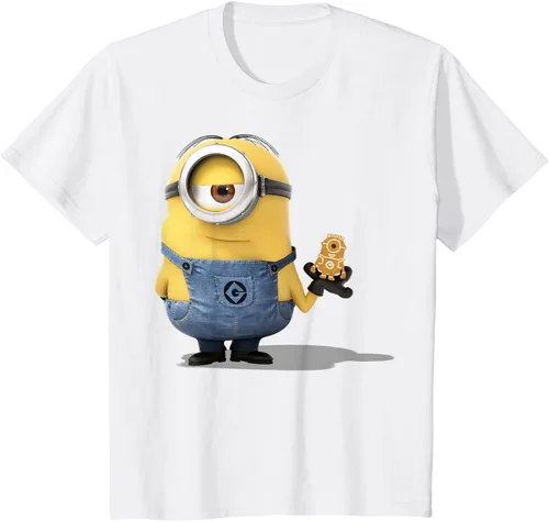 Vista 27 de Camiseta Despicable Me Minions Holding A Ginger Bread Minion Retrato Pequeña