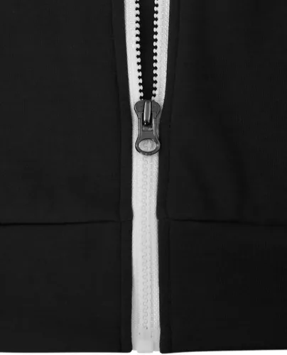 Vista 4 de Ohoo Sudadera con capucha para hombre, sin mangas, ligera, con cierre, estilo ajustado