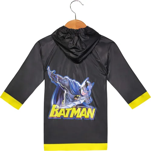 Vista 2 de DC Comics Batman - Reain Slicker negro para niño, tamaño pequeño 23, mediano 45 y grande 67