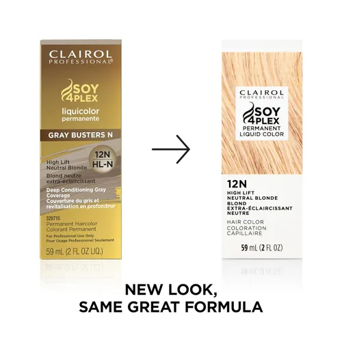 Vista 3 de Clairol Professional Permanent Liquid Color for Ultra Light Blonde Hair Rubio neutro de elevación alta 12n