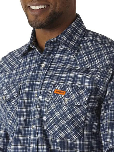 Vista 3 de Wrangler Riggs Workwear FR - Camisa de manga larga con dos bolsillos para hombre
