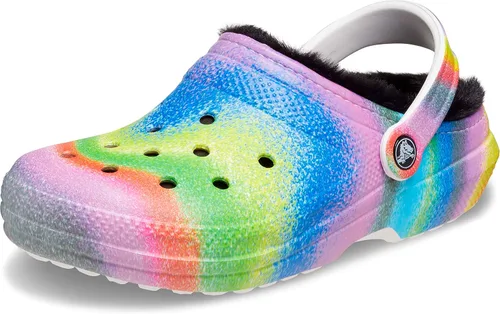 Vista 2 de Crocs Women's Classic Lined Tie-dye Clog Agua pura/Multi Solarizado